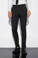 Mens Black Tall Skinny Suit Trousers