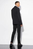 Mens Black Tall Skinny Tuxedo Single Breasted Jacket