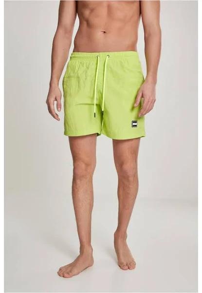 Mens Block Swim Shorts - Frozen Yellow