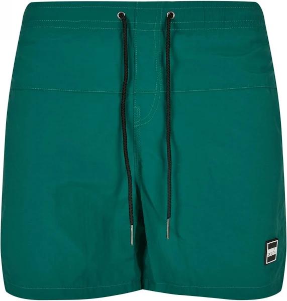 Mens Block Swim Shorts - Green, M