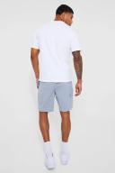Mens Blue Elastic Lightweight Comfort Cargo Short
