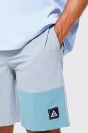 Mens Blue Elastic Lightweight Comfort Cargo Short