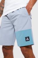 Mens Blue Elastic Lightweight Comfort Cargo Short