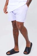 Mens Blue Plus Mid Length Man Waistband Swim Shorts