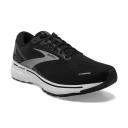 Mens Brooks Ghost 14 (2E Wide)/Black/White/12.5