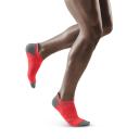 Mens CEP No Show Compression Socks 3.0 lava/grey / III