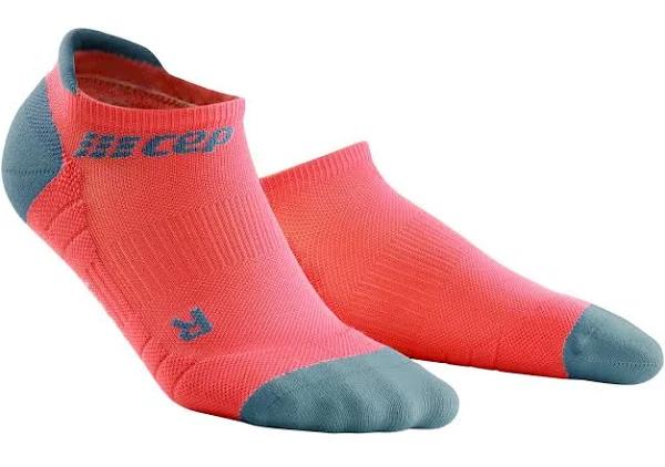 Mens CEP No Show Compression Socks 3.0 lava/grey / III