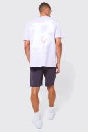 Mens Charcoal Elastic Comfort Lightweight Stretch Cargo
