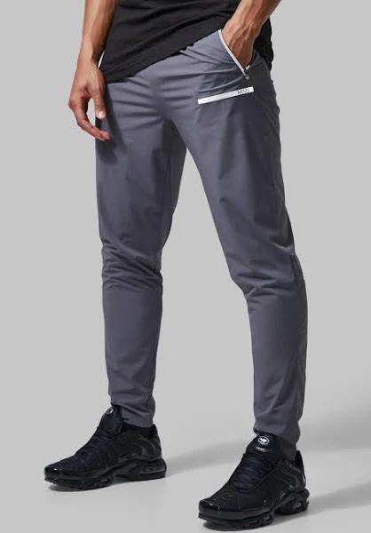 Mens Charcoal Man Active Lightweight Tech Joggers