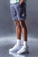 Mens Charcoal Man Active Training Dept Cargo Shorts