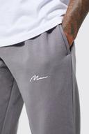 Mens Charcoal Man Signature Regular Fit Jogger