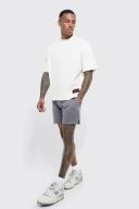 Mens Charcoal Oversized Boxy Ofcl T-Shirt & Boxing Short Set