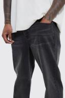 Mens Charcoal Relaxed Fit Jeans