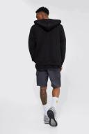 Mens Charcoal Relaxed Fixed Waist Cargo Short