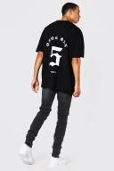 Mens Charcoal Tall Skinny Stretch Jeans