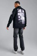 Mens Charcoal Tall Straight Fit Rigid Denim Jean