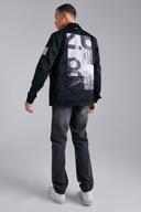 Mens Charcoal Tall Straight Fit Rigid Denim Jean