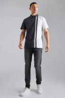 Mens Charcoal Tall Stretch Skinny Fit Jeans