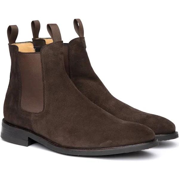 Mens Chelsea Boots | Sparrods & Co Suede Espresso / EU 41