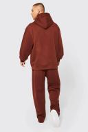 Mens Chocolate Lightweight Oversized Hoodie