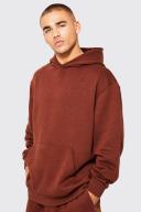 Mens Chocolate Lightweight Oversized Hoodie