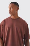 Mens Chocolate Oversized Basic T-Shirt