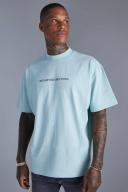 Mens Cloud Blue Oversized Limited Heavyweight T-Shirt