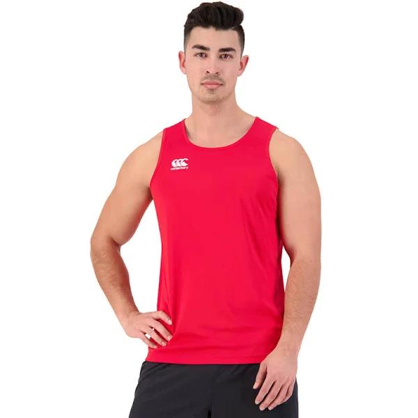 Mens Club Dry Singlet Flag Red