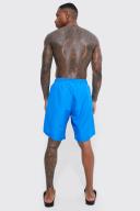 Mens Cobalt Long Length Plain Swim Shorts