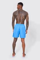 Mens Cobalt Mid Length Cargo Swim Shorts