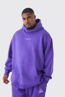 Mens Cobalt Plus Oversized Limited Basic Hoodie