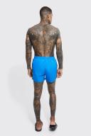 Mens Cobalt Short Length Ofcl Tape Swim Shorts