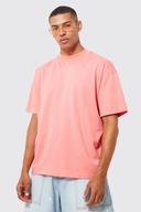Mens Coral Man Oversized Extended Neck T-Shirt