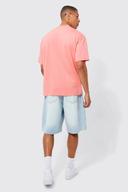 Mens Coral Man Oversized Extended Neck T-Shirt