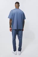 Mens Dark Grey Oversized Scuba T-Shirt