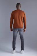Mens Dark Grey Skinny Stretch Jeans