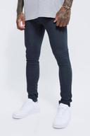 Mens Dark Grey Super Skinny Jeans