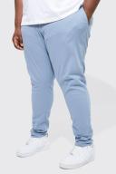 Mens denim-Blue Plus Fixed Waist Stretch Skinny Chino
