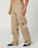 Mens Dickies 85-283 Loose Fit Double Knee Work Pant Khaki Khaki Size 34