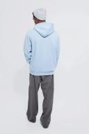 Mens Dusty Blue Basic Over The Head Hoodie