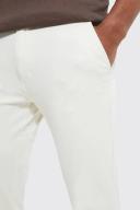Mens Ecru Fixed Waist Stretch Skinny Chino