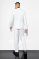 Mens Ecru Skinny Single Breasted Linen Suit Jacket