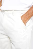 Mens Ecru Tall Fixed Waist Stretch Slim Waist Chino