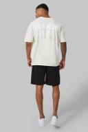 Mens Ecru Training Dept Oversized Short Set