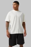 Mens Ecru Training Dept Oversized Short Set