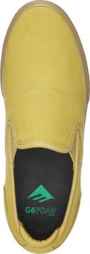 Mens Emerica Wino G6 Slip-on x Independent Shoe Gold Size 8