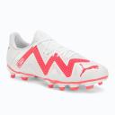 Mens Future Play FG/AG Football Boots - Puma White-Fire Orchid