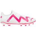 Mens Future Play FG/AG Football Boots - Puma White-Fire Orchid