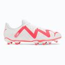 Mens Future Play FG/AG Football Boots - Puma White-Fire Orchid