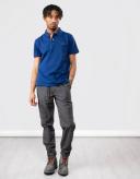 Mens Gant Contrast Collar Polo Shirt - Blue